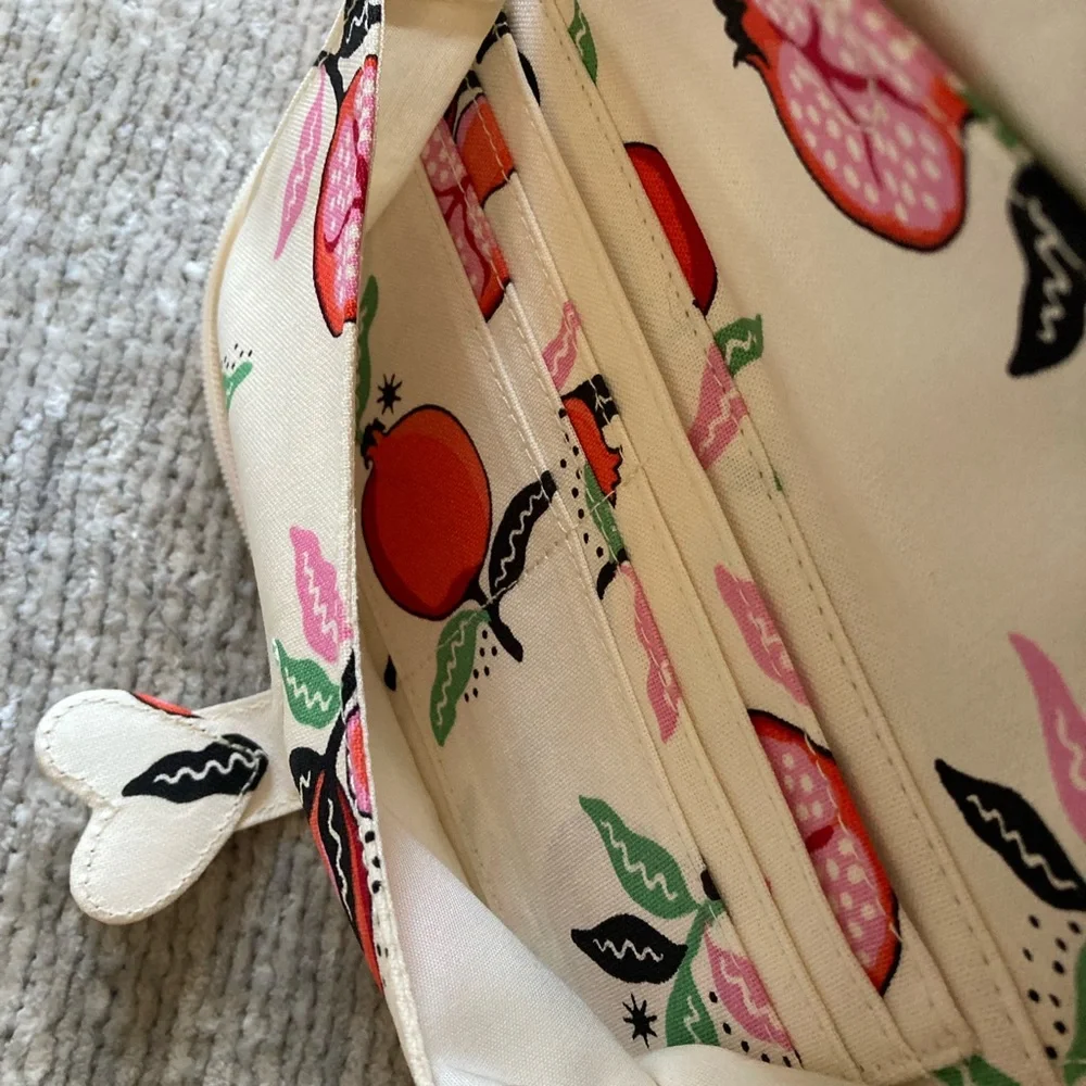 Cath Kidston Pomegranate The Everything Cross‎ Body Bag Cream